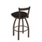 Holland Bar Stool Co 25" Low Back Swivel Counter Stool, Bronze Finish, Canter Espresso Seat 82125BZ003 - alternate 2